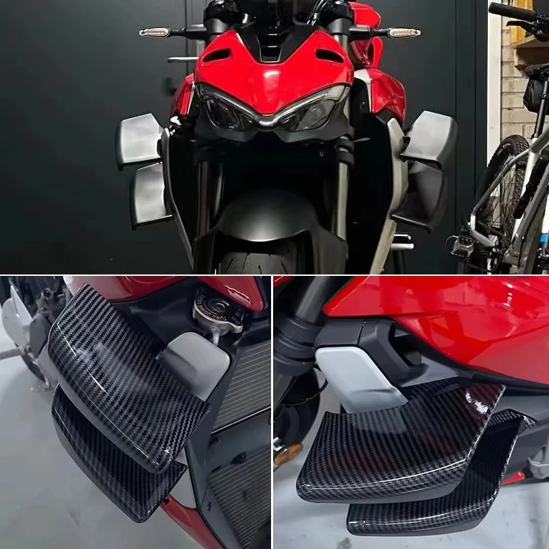 For DUCATI Streetfighter V2 V4 2020-2023 V4S Side Wind wings Winglet Aerodynamic Wing Deflector Spoiler V4SP Motorcycle Fairing