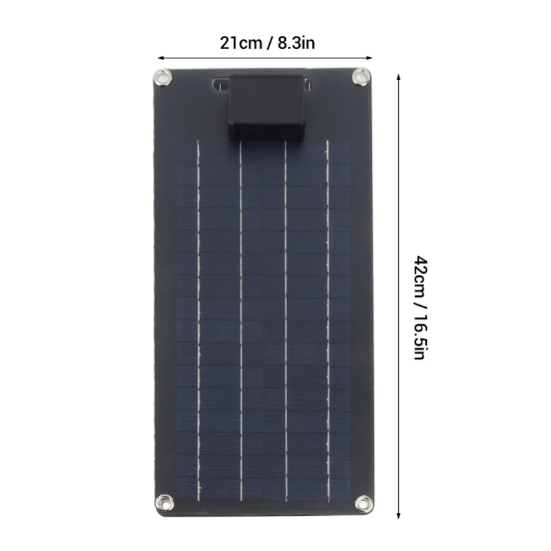 黒色単結晶シリコン-50w-ソーラーパネル-12v-充電車のバッテリー-デュアル-usb-レギュレーター-携帯電話を充電する