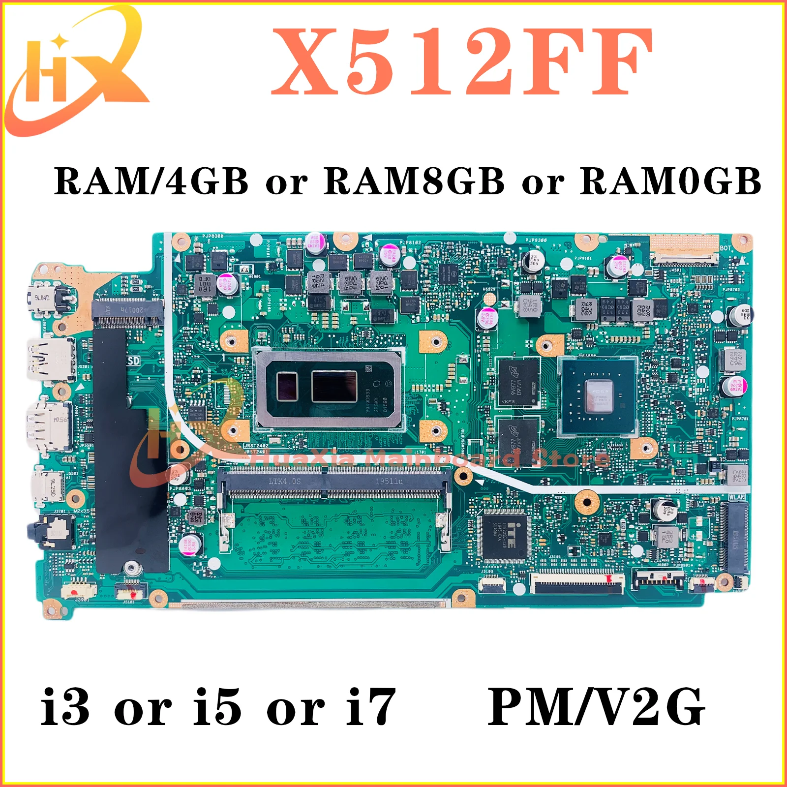 X512FF Mainboard X512FL X512FLC X512FB X512FJ X712FF X712FL X712FLC X712FB X712FJ X512FJG Laptop Motherboard i3 i5 i7 8th/10th