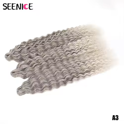 Ariel Curl Hair Water Wave Twist Crochet Hair Synthetic Crochet Braids Ombre Blonde Afro Curls Deep Wave Braiding Hair Extension - Image 14