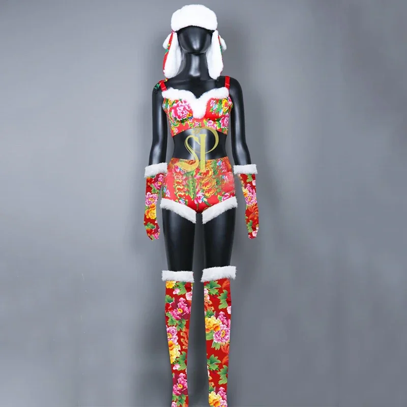 New Bar Nightclub DJ DS Stage Festival Outfits Chinese Style Jazz Dance Costumes Sexy Pole Dance Stage Performance Wear