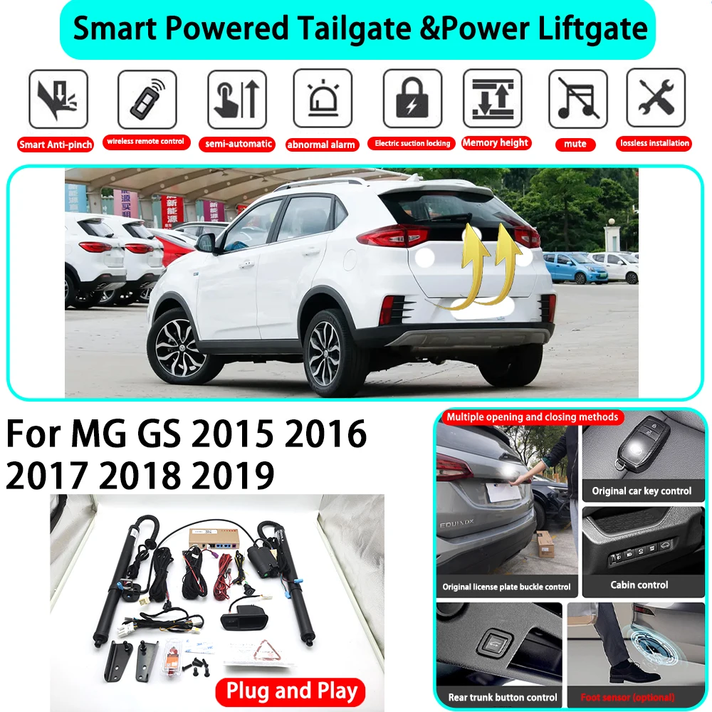 

﻿for MG GS 2015 2016 2017 2018 2019 Smart Automatic Powered Tailgate Electric Power Tailgate Lift Kit Key Close Plug and Play