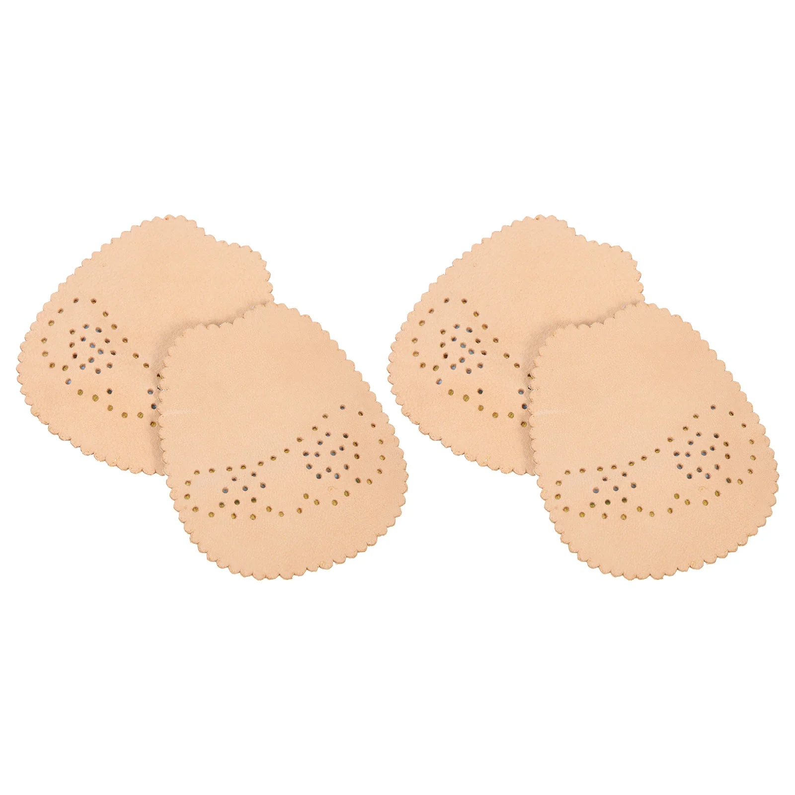 

2 Pairs Shoe Inserts Forefoot Half Size Pad Girl Insole Pads Yard Comfortable High Heel Adhesive Beige Ladies