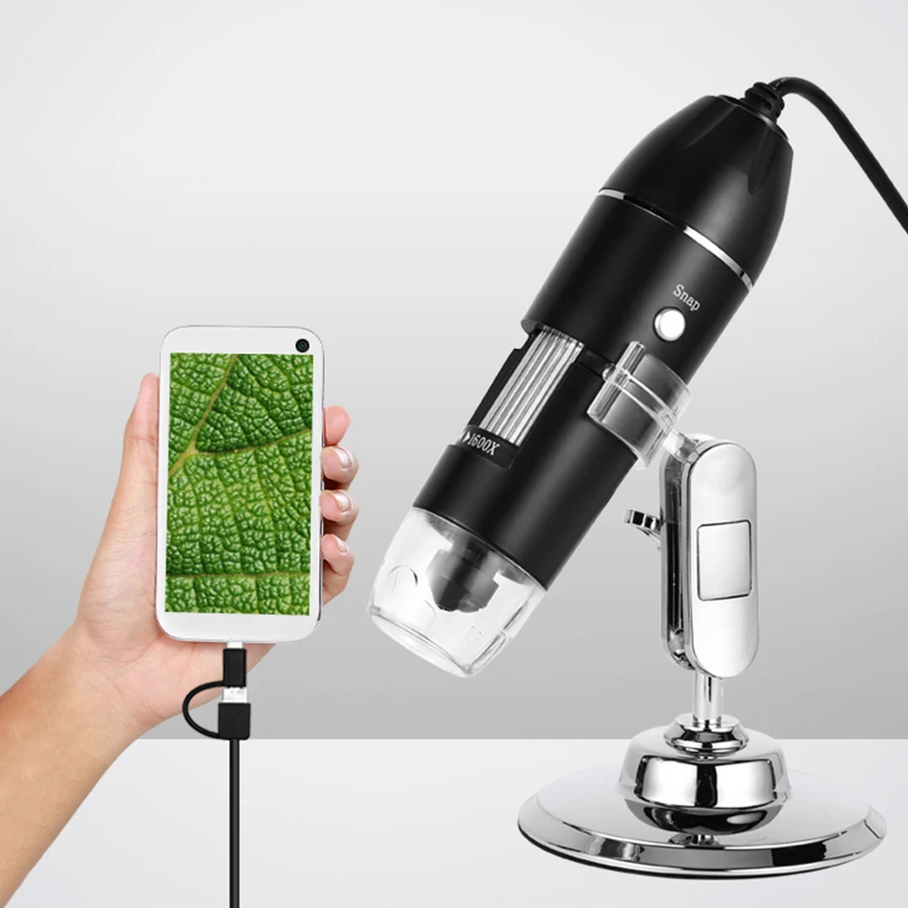 UYANGG 1600X Digital Microscope Camera 3in1 Type-C USB Electronic Microscope For Soldering LED Magnifier For Cell Phone Repair