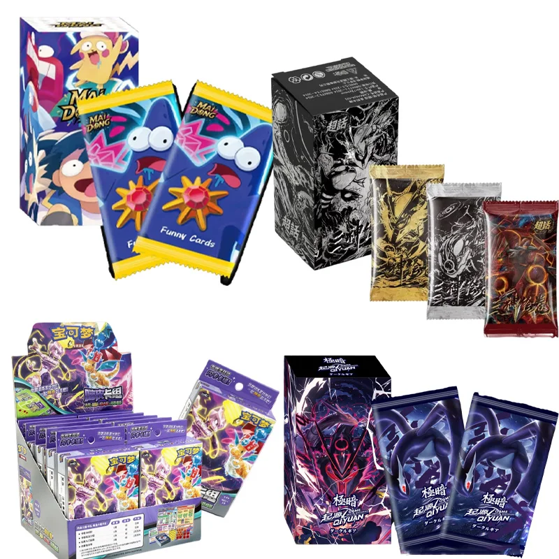 NEW Pokémon Dark Origin Ugly Cute Collection Cards Illustration Full Art Series Infinite Edition Funny Anime Memorial Cards Gift