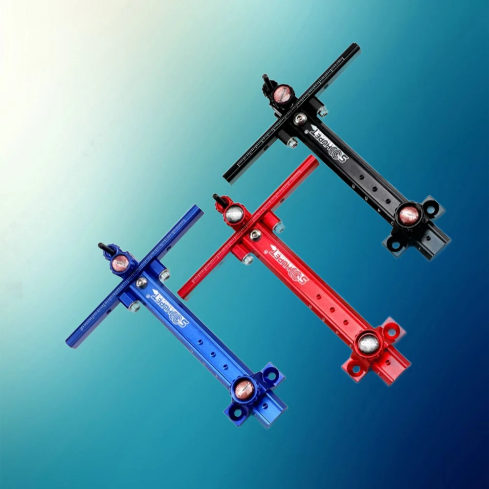 

Archery Recurve Bow Sight, SOOHUPET Accessories T Shape Shooting Target Sight Adjustable Bowsight with Optical Fiber Pin Sight