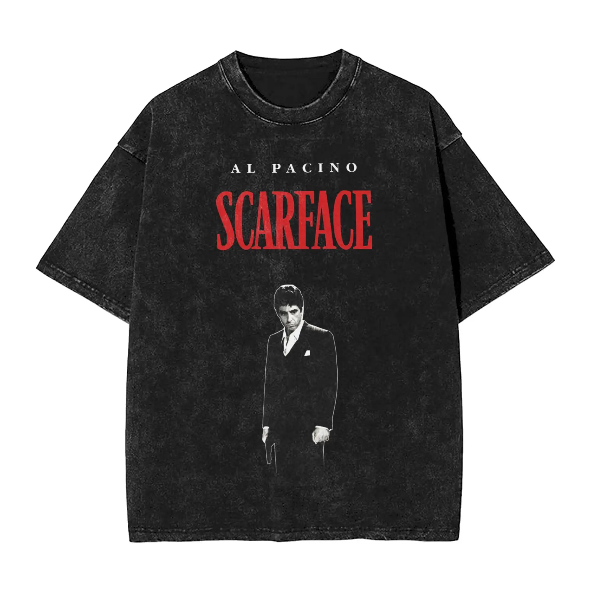 

Movie Scarface Tony Montana T Shirt Fashion T-Shirts Short-Sleeve Vintage Tshirt Summer Cotton Round Neck Oversize Tees