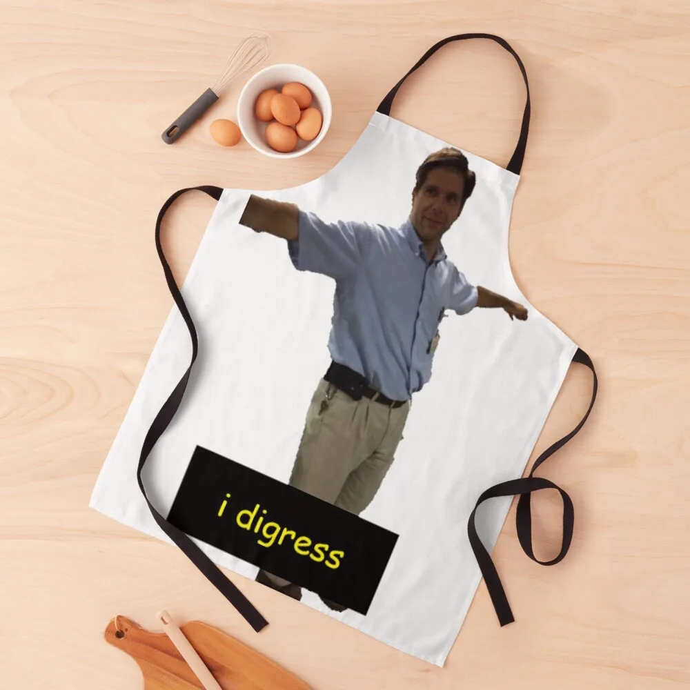 

i digress Apron Salon Cute Kitchen Accessories Waterproof women Apron