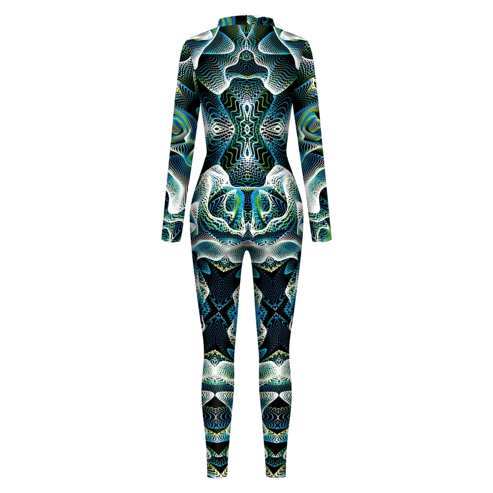 Halloween Purim Cosplay Kostüm Frauen Zentai Catsuit Karneval Kleidung Anzug Erwachsene Bodysuit 3D Druck Overall Anime Kleid