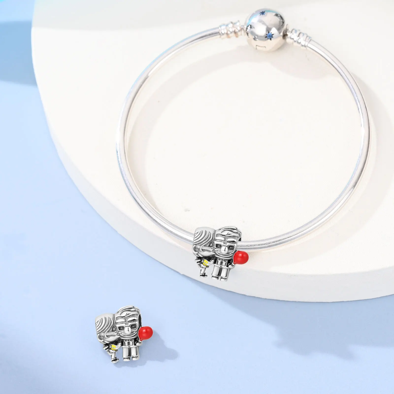 Potdemiel Disney 925 Silver Mickey Minnie Pumpkin Carriage Pendant beads Fit For Bracelet DIY Birthday Women's Party Gift view 5