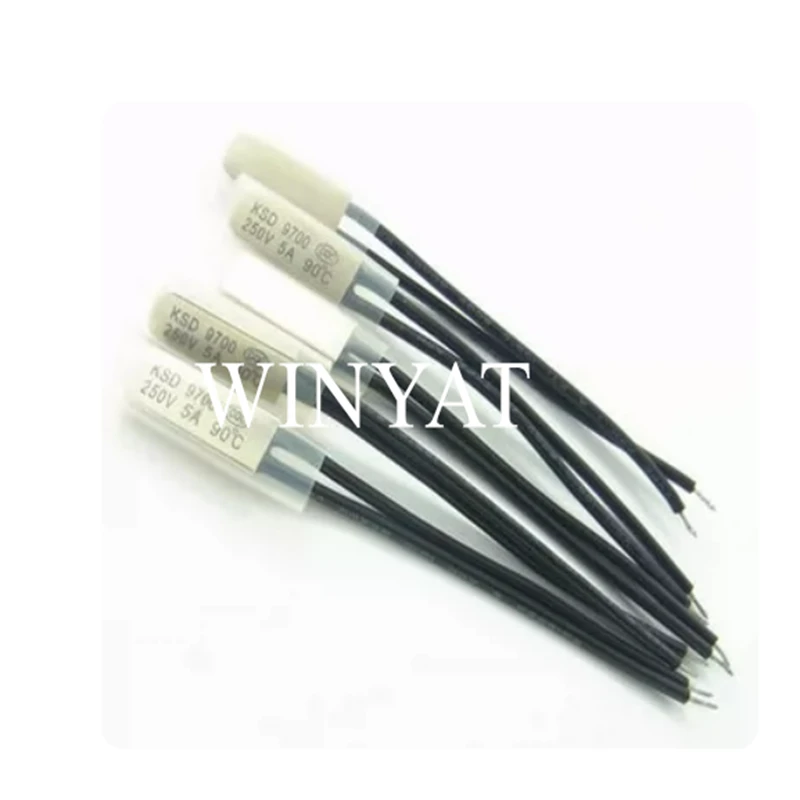 2PCS Metal Thermal Protector/water Temperature Switch KSD9700 90 Degrees Normally closed 5A/250V