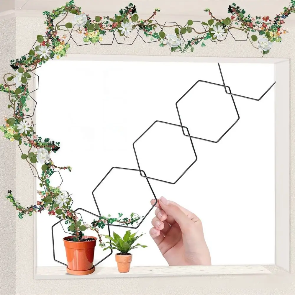 Elegant Iron Plant Trellis For Climbing Vine Indoor Outdoor Potted Flower Garden Support Frame Stisufupio Decor Stand