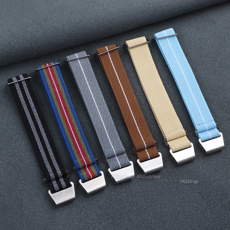 ナイロン時計ストラップフランス軍パラシュートバッグ弾性ストラ - Parachute Strap Elastic のレビューと価格
