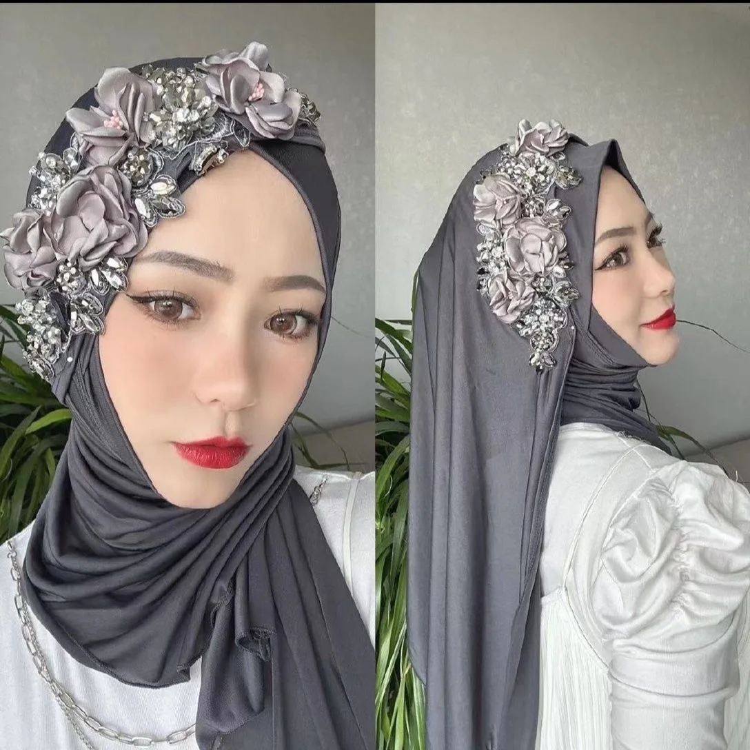 Luxury Wedding Bridal Shower Gift Muslim Women Wrap Hijabs