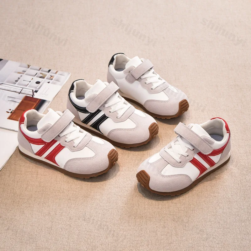 

Children's Fashion Trend Casual Shoes 2025 Spring New Girls' Soft Soled Comfortable Shoes Boys' Shallow Mouth Non Slip Sneakers