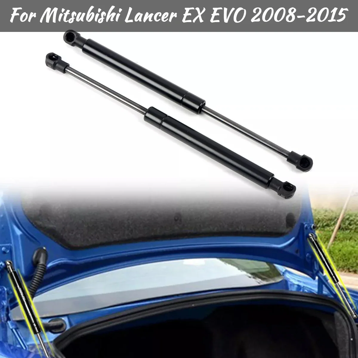 For Mitsubishi Lancer EX EVO 2008-2015 Rear Trunk Tailgate Gas Spring Strut Shock Support Lift Rod Arm Bars Car Accessories