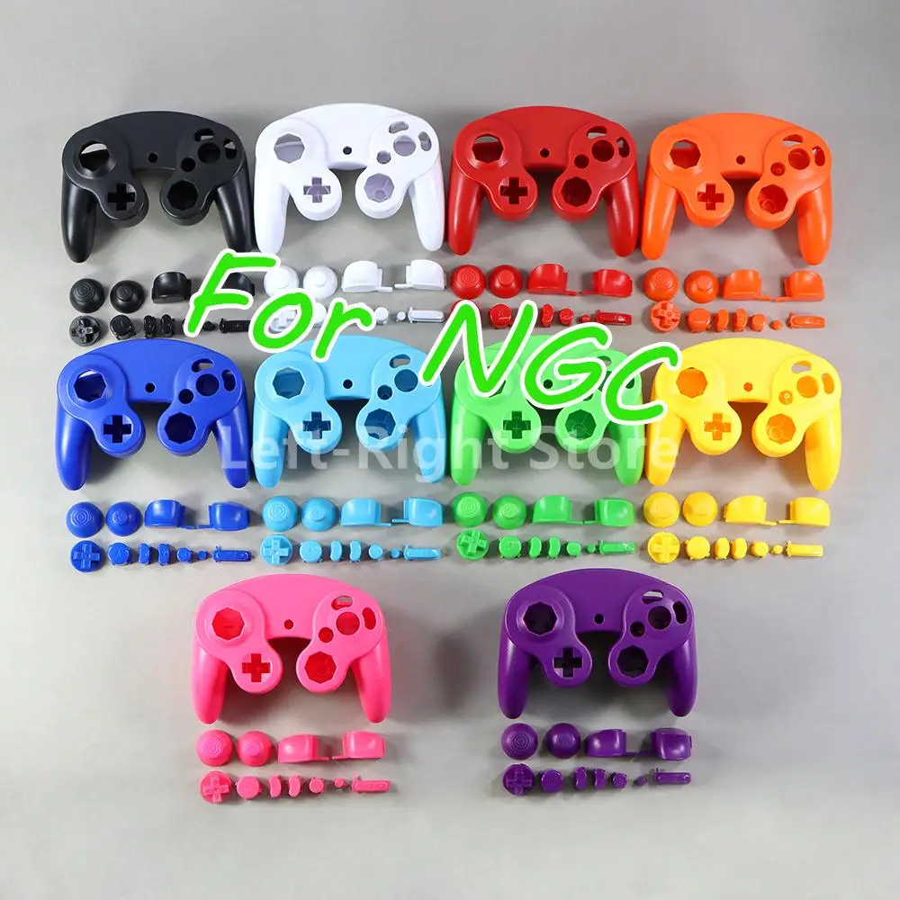 20sets Replacement Controller Housing Cover Transparent Clear Shell Handle Case Button Accessories Supplies For NGC Gamecube