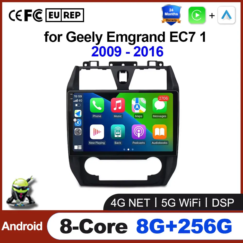 

For Geely Emgrand EC7 1 2009 - 2016 Android Car Radio Multimedia Video Player Navigation GPS