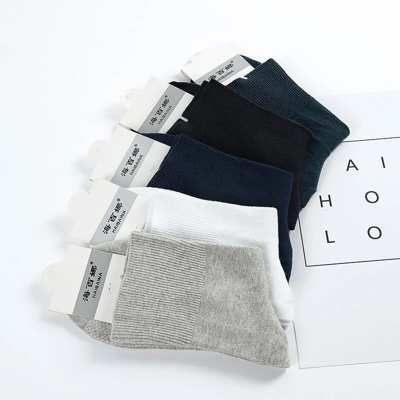 Loose Mouth Socks Cotton Comfortable Breathable Fat Man Fat Feet Non Binding Elderly Gift view 3