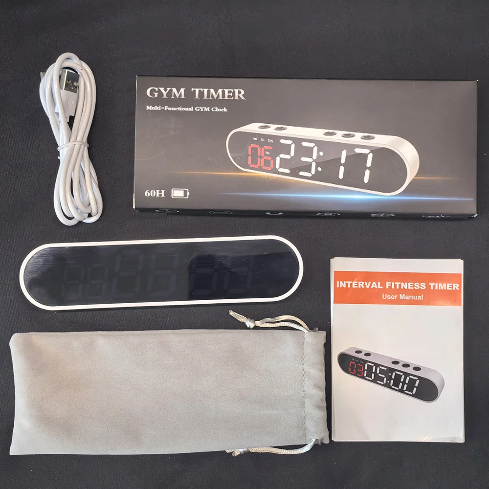 Digital Interval Training Stopwatch Multi-Mode Countdown Multifunctional Sports Timer for Crossfit Gym