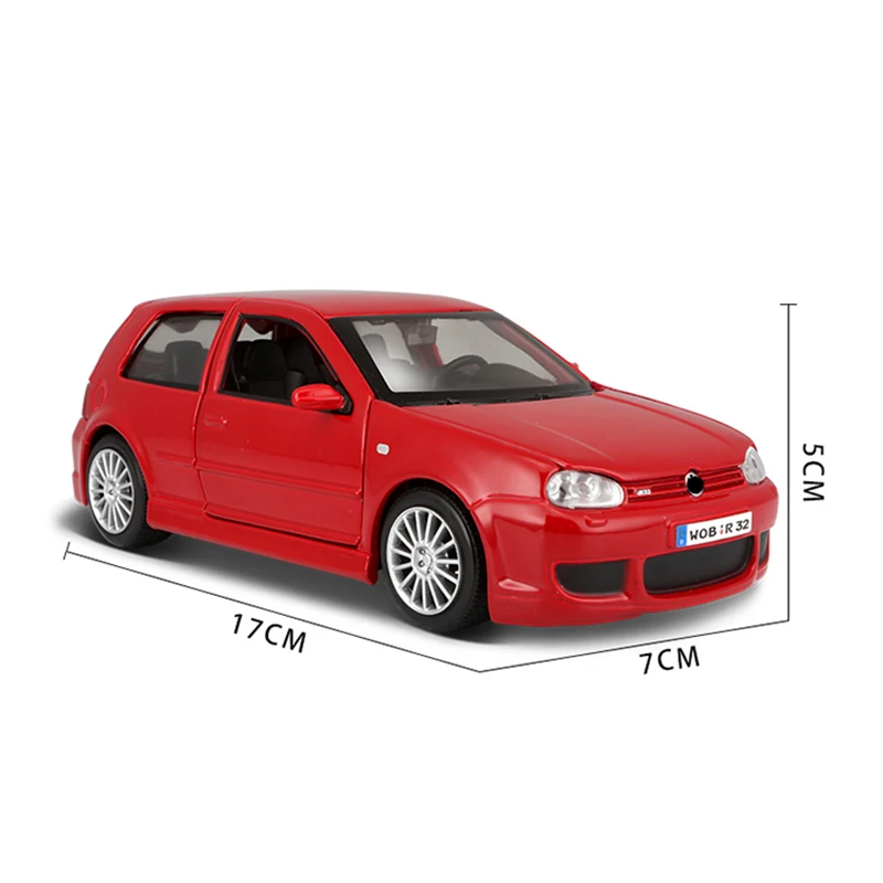 1:24 Golf R32 Alloy Sports Car Model Diecast Metal Vehicles Car Simulation Collection Gift Toy