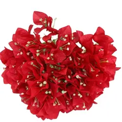 One Faux Bougainvillea Bouquet Flower for Wedding Floral Table Decoration 5 forks Silk Bougainvillea Tree Branch
