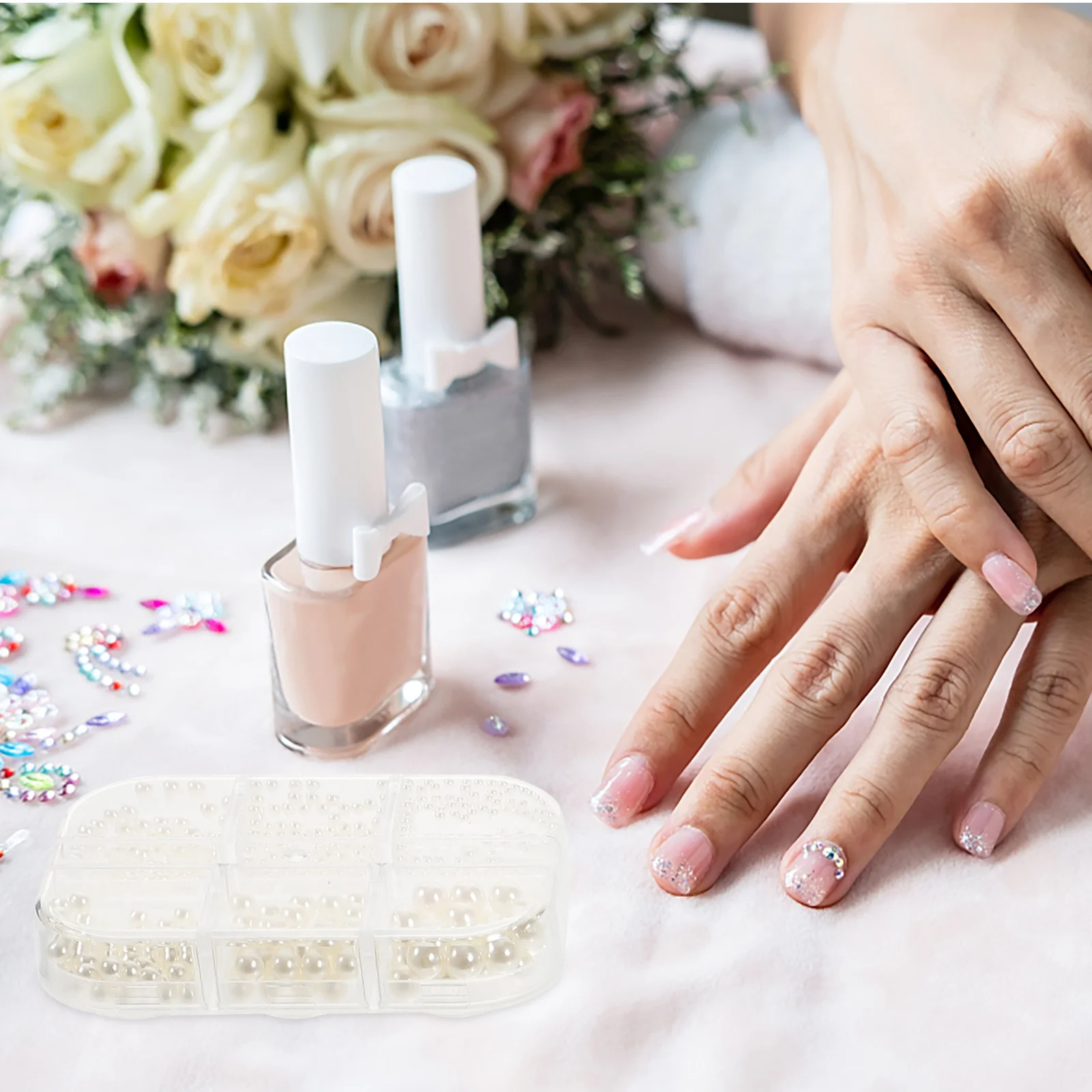 

3pcs 3 Boxes Decors Exquisite Diy Manicure Supply Diy Art Charms Shiny Decor Nail Nail Accessories Jewelry Decor Accessories