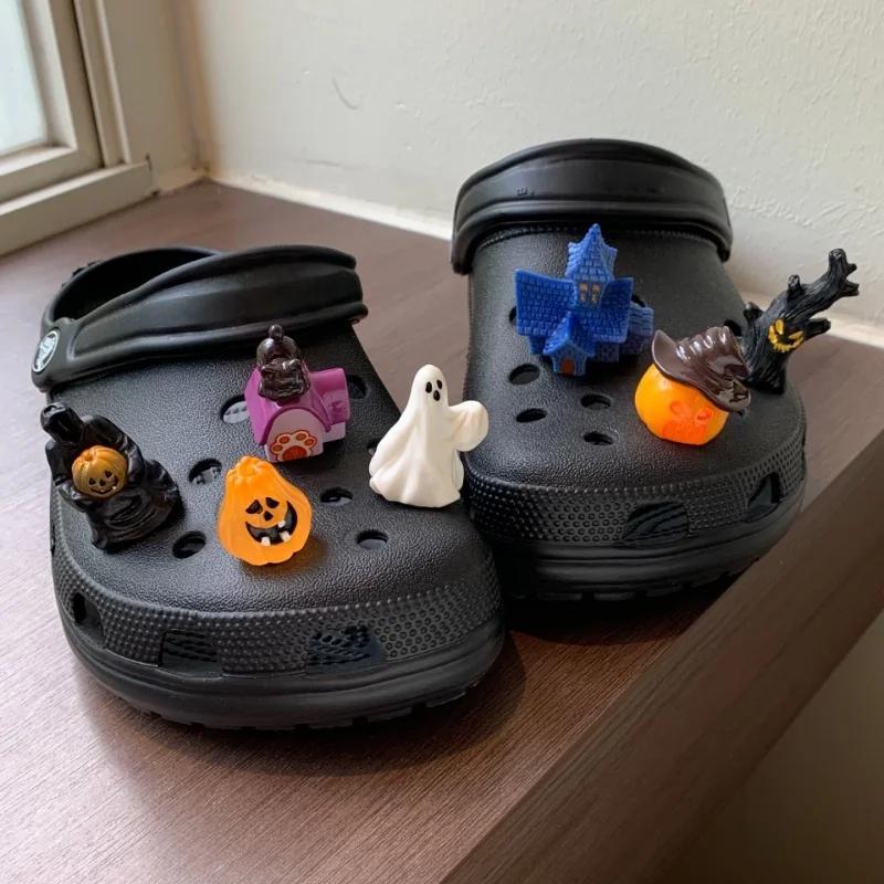 

New Halloween Cute Cartoon Shoe Decorations For Sandals Detachable Diy Decorations Compatible With All Clogs