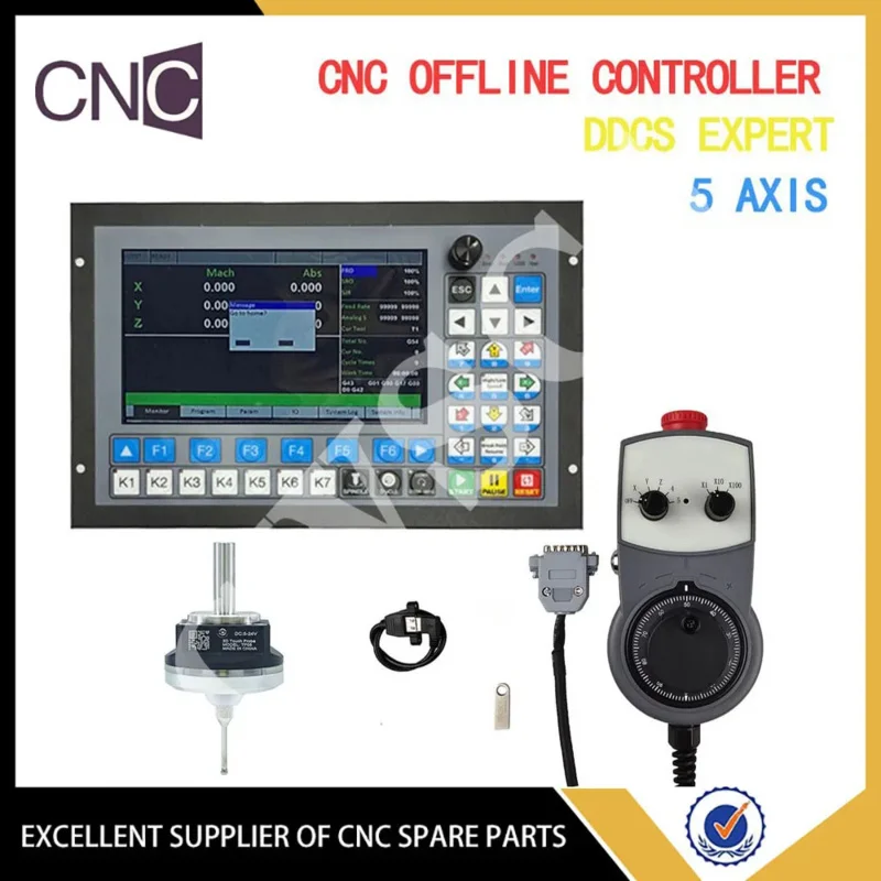 

5-axis CNC controller, offline engraving machine motion control system, RTCP support, tool magazine replacement, 3D center-findi