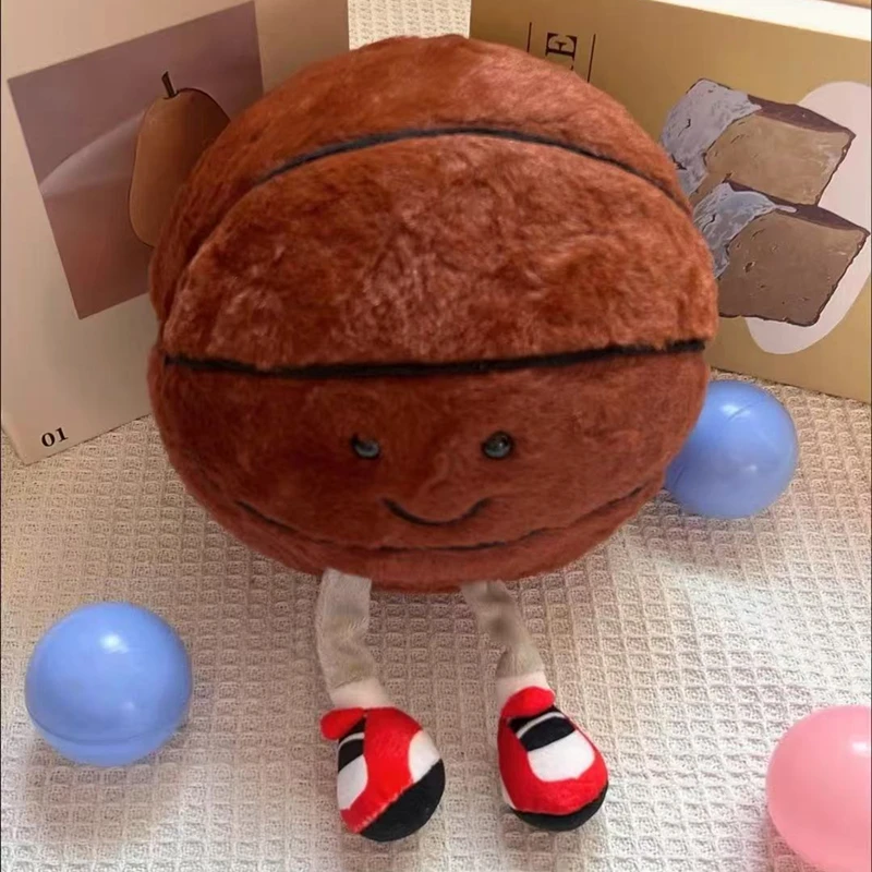 Creative Basketball Funny Soccer Plush Football Plush Pillow Children's Bed Room Decoration Accessories Soft Stuffed Toy