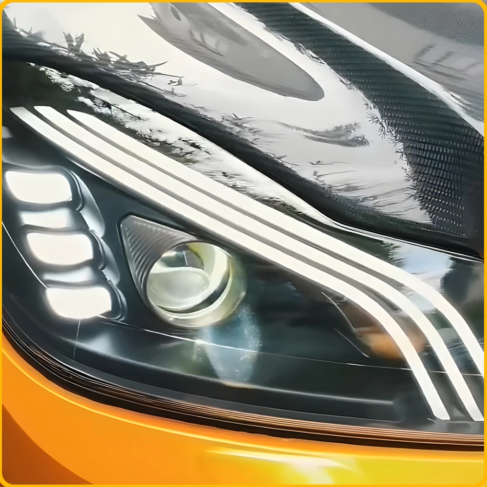 For Benz C-Class W204 C200 C63 2011-2013 LED Projector Lens Car Headlight Assembly Upgrade W222 Maybach Style Tools Accessories