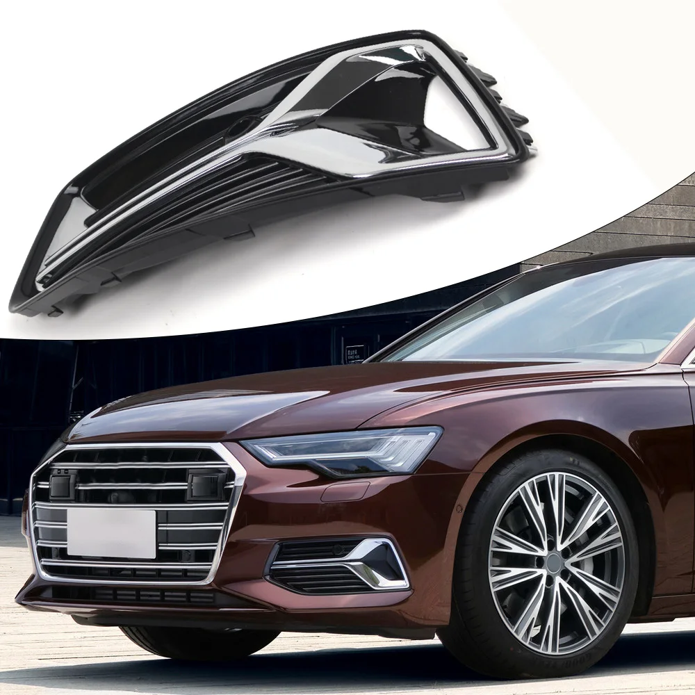 

Front Left / Right Fog Light Grille Trim Vent For AUDI A6 C8 Saden 2019 2020 2021 2022 2023 4K0807647 4K0807647C 4K0807648D