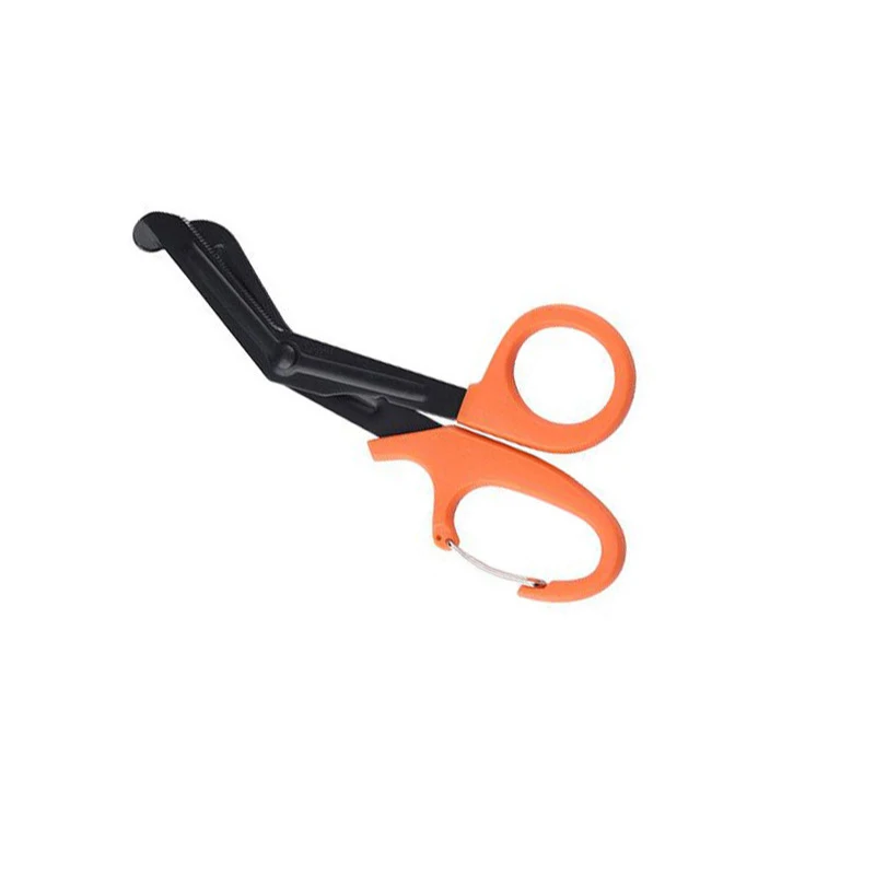 Gauze Scissors Stainless Steel Portable Elbow Home Outdoor Trimming Clip Multi-color Multi-specification Outdoor Camping Use