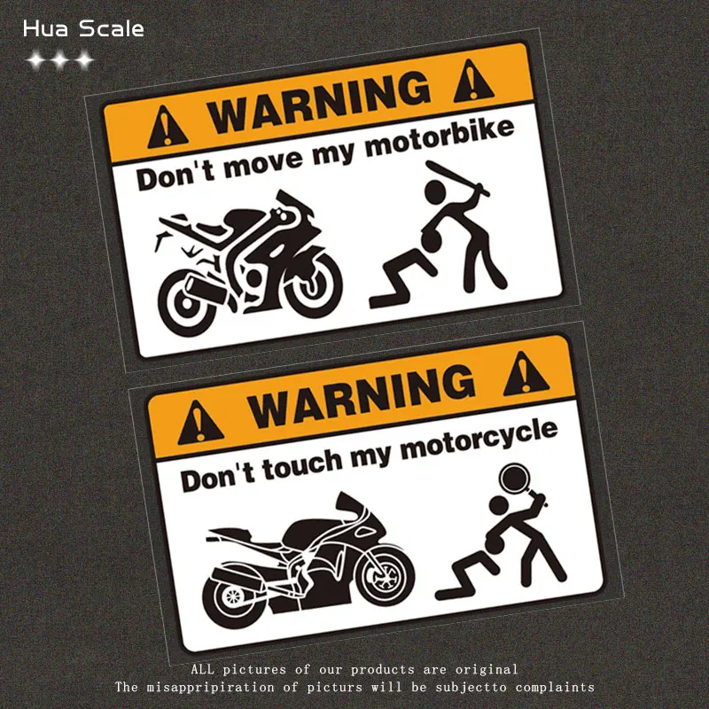 

Don't touch my car car stickers motorcycle personalized warning reflective waterproof decorative stickers accessories
