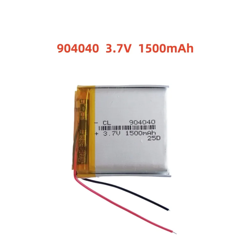 

904040 3.7V 1500mAh Lithium Polymer LiPo Rechargeable Battery Li cells For PAD DVD E-book Note Book Bluetooth Headset Mobile