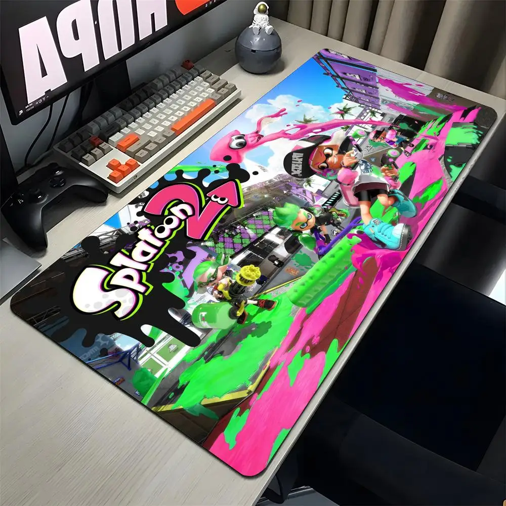 

Game Splatoon Mouse Pad Gaming Mousepad Abstract Large 900x400x5mm MouseMat Gamer XXL Mause Carpet PC Desk
