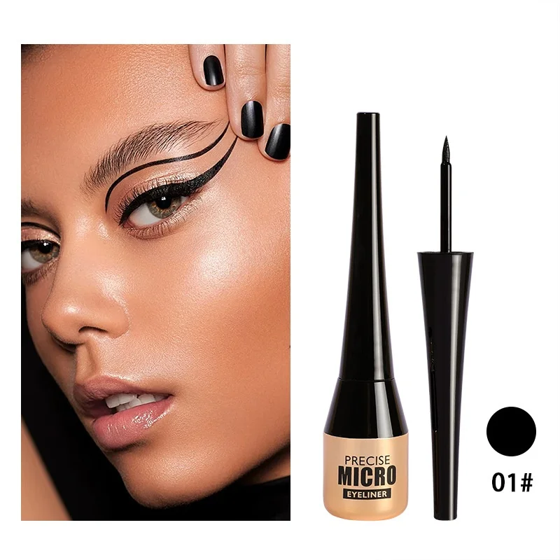 Wasserfester Eyeliner-Stift, schnelltrocknend, permanent, fleckenfrei, matt, geschmeidig, ultrafein, flüssiger Touch-up-Eyeliner, Kosmetik_voghion.com