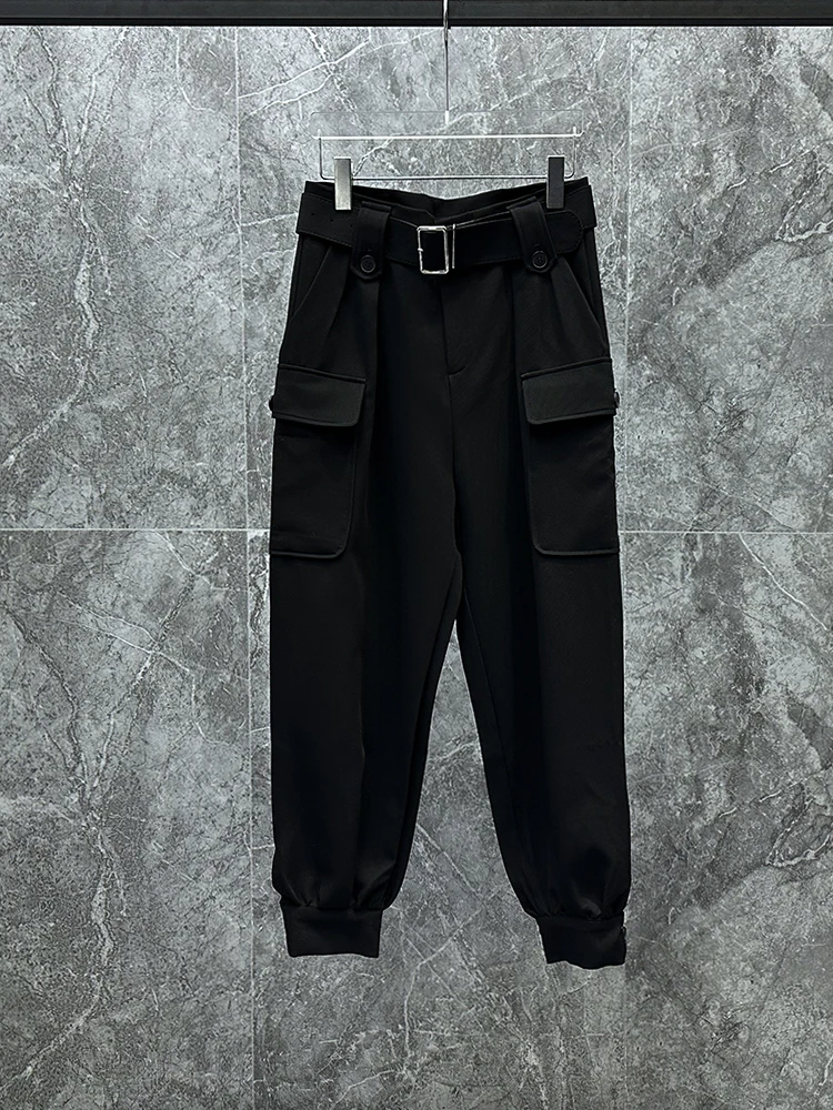 

Мужские повседневные брюки Bla Advanced Sle: модные свободные брюки с манжетами, функциональные, молодежные, свободного кроя, весна-осень