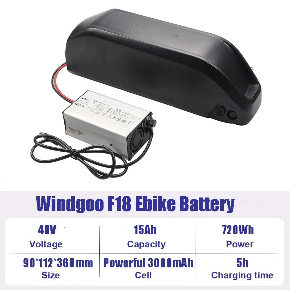 Verwijderbare Elektrische Fiets Batterij 36V 48V 13Ah 15Ah Lithium-ion Batterij voor Windgoo F5 F18 F20 Ebike