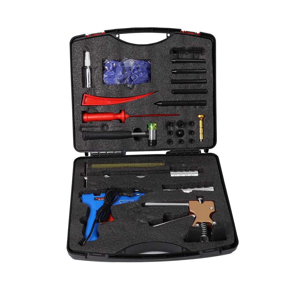 

Paintless Dent Repair Kit PDR Tools Hot Melt Glue Gun Dent Lifter Tabs Auto Body Car Dent Removal Set