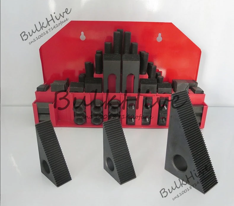 

M8 M10 M12 M14 M16 M20 M24 Комбинированная форма для инструментов Детали 58 шт./компл. Нажимная пластина фрезерного станка Универсальный зажим