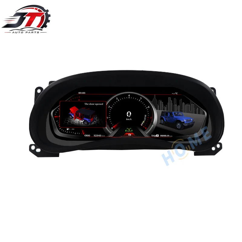 JT 12.5 Inch Digital Dashboard Panel Virtual Instrument Cluster CockPit LCD Speedometer For Jeep For Wrangler 2011-2017