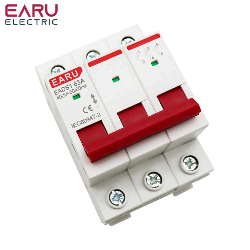 Din Rail 1P 2P 3P 4P 40A 63A 100A 125A Knife Main Switch Isolating Switch for Ho