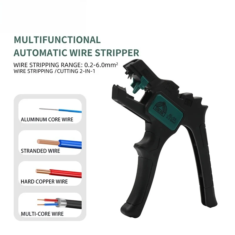 Multifunctional Duckbill Wire Stripper Automatic Stripper  Precision Stripping Without Damaging Wire Stripper for Electrician