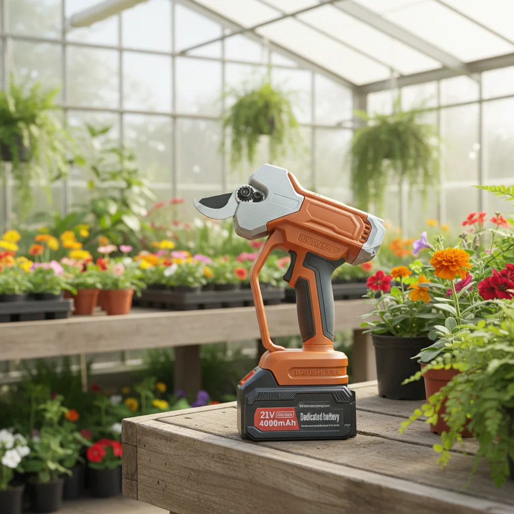 

Professional cordless electric pruning shears with fast-charging lithium batteries