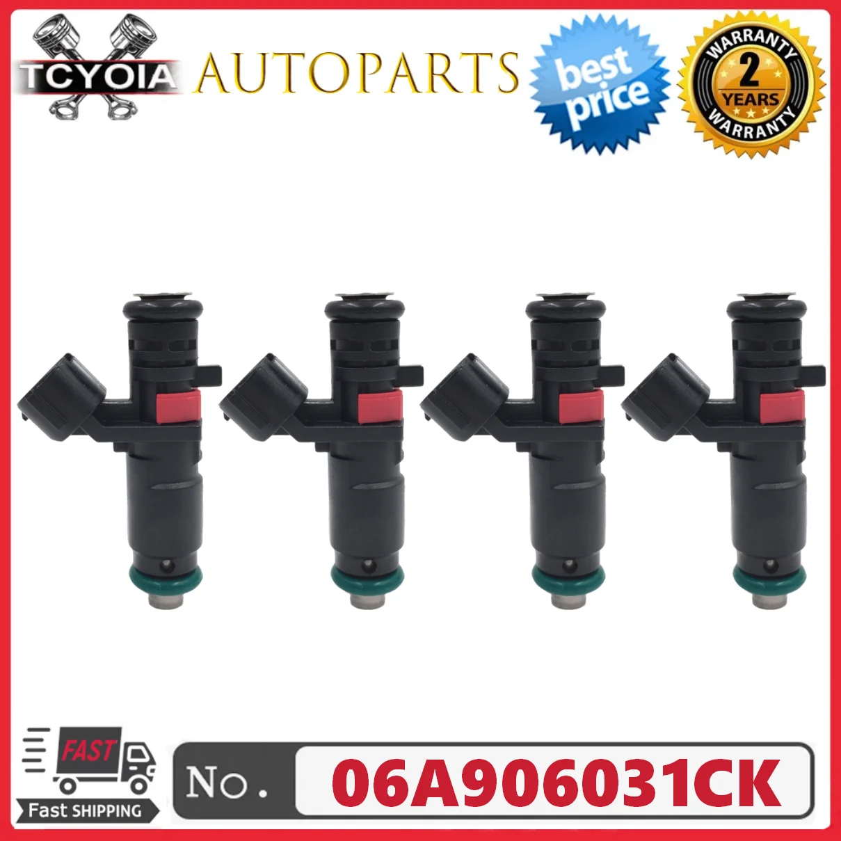 

4pcs/lot 06A906031CK Fuel Injectors For Volkswagen Jetta Beetle Golf 1998-2011 06A906031CP