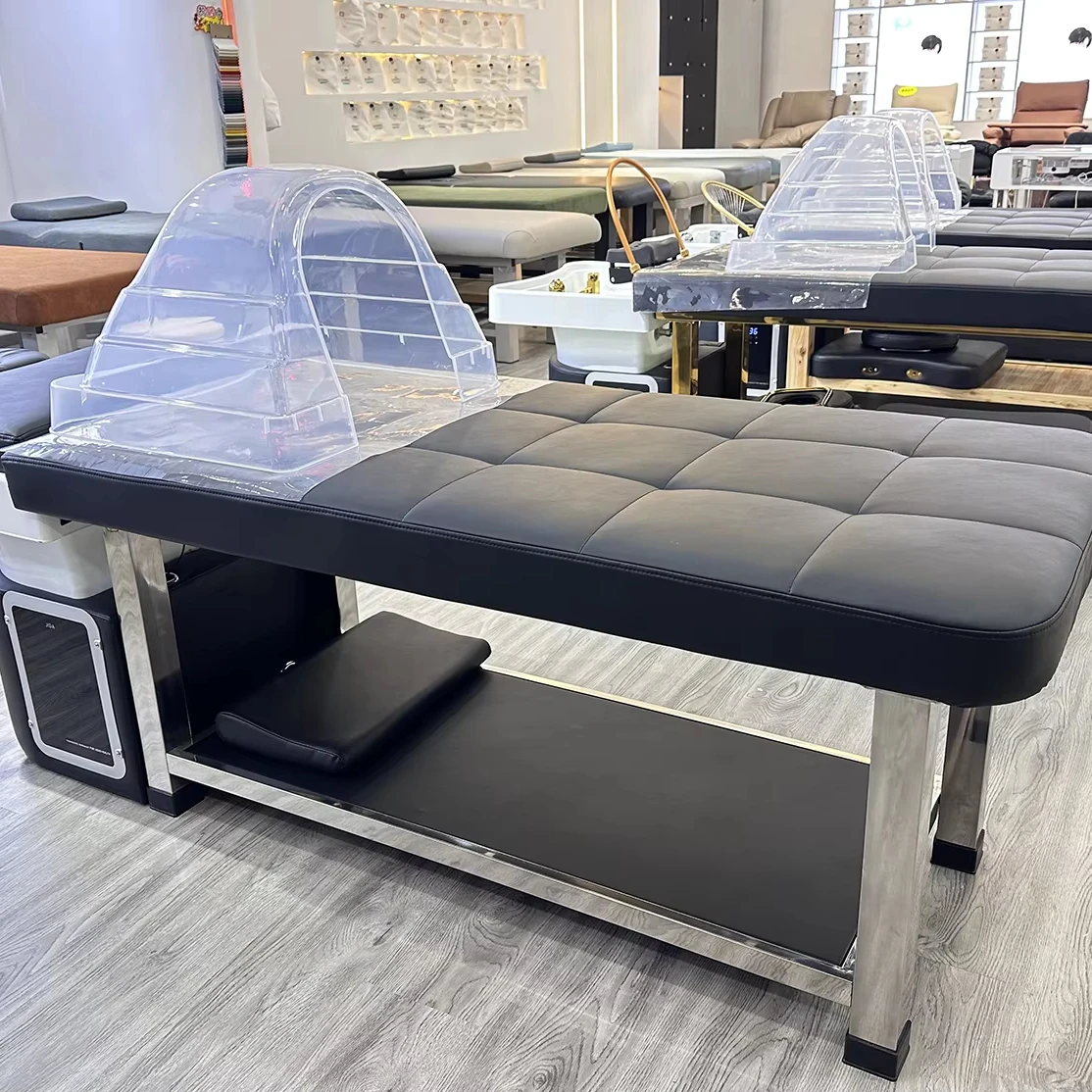 

Профессиональная массажная мойка для волос с подогревом и функцией паровой терапии для спа-процедур