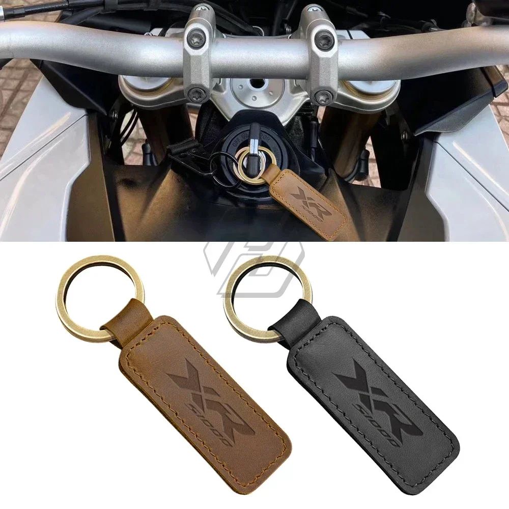 

For BMW Motorrad S1000XR S1000 XR Models Motorcycle Keychain Cowhide Key Ring