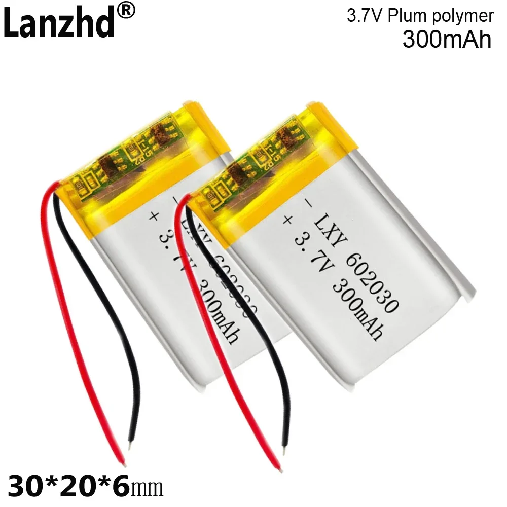 Batterie au lithium polymère pour casque Bluetooth, lumière LED, instrument de beauté, enregistreur, 3.7V, 602030