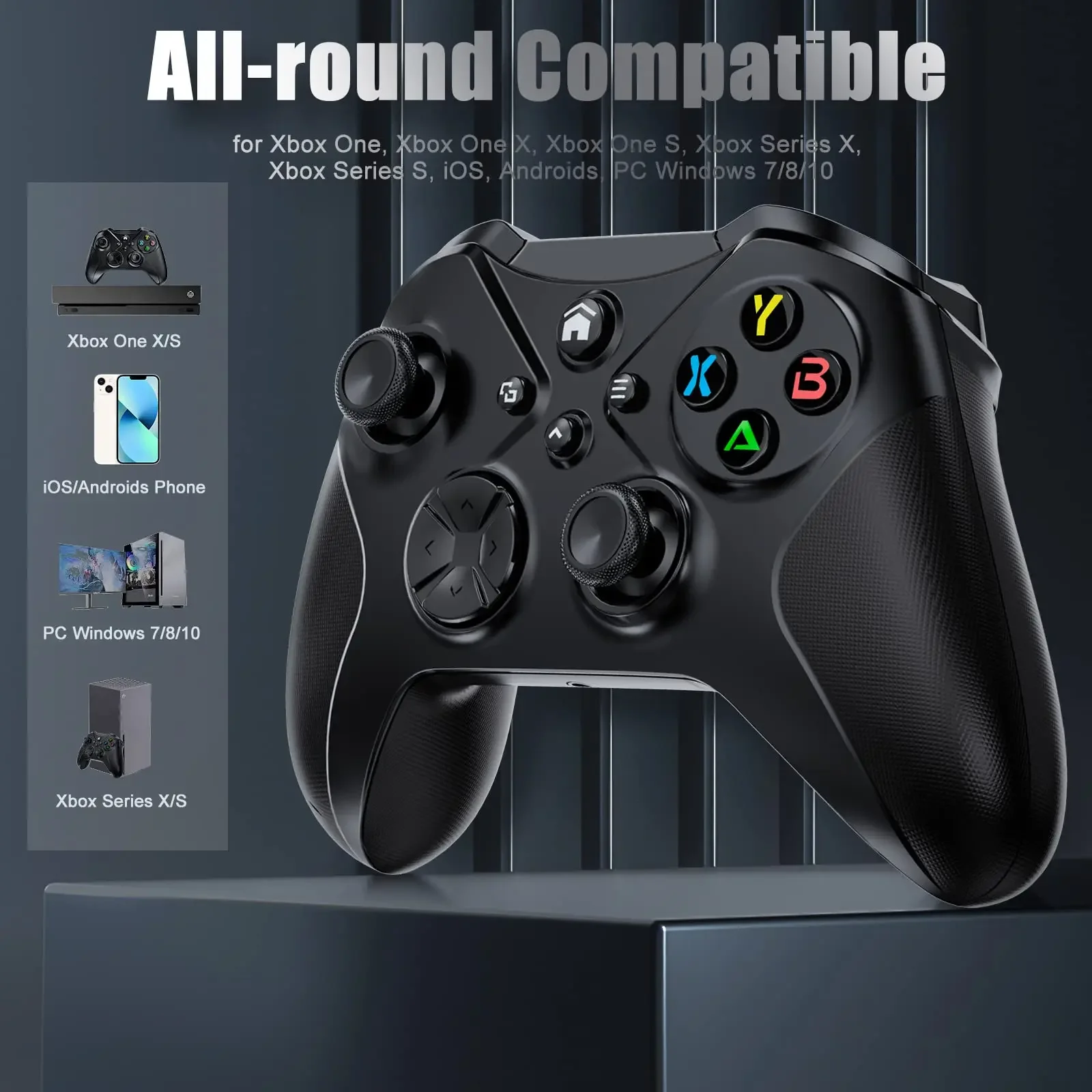 وحدة تحكم لاسلكية لأجهزة Xbox ONE/Xbox one S/X Series Consoles/Android/PC عصا التحكم في الألعاب 6 محاور مستشعر الدوران Turbo Func Gamepads